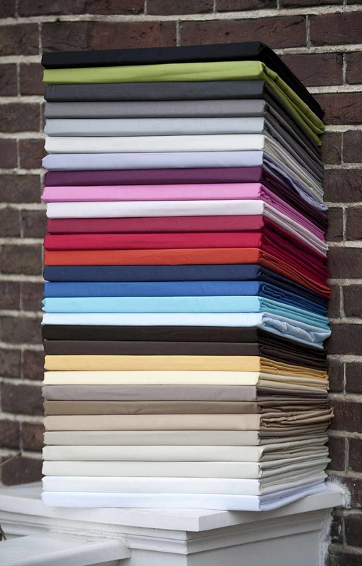 Hoeslaken Percal tc 200 160x210cm taupe