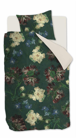 Beddinghouse Dekbedovertrek Peonies Green 140x200