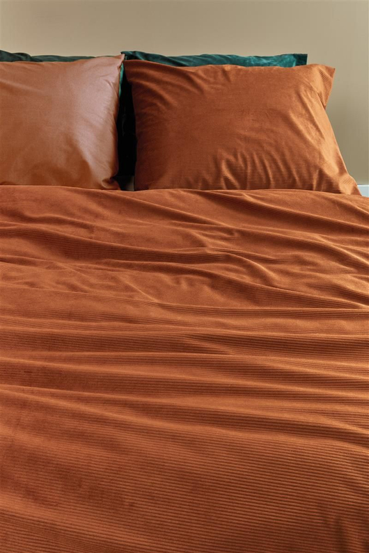AHWM Dekbedovertrek Cosy Corduroy Terra 140x200