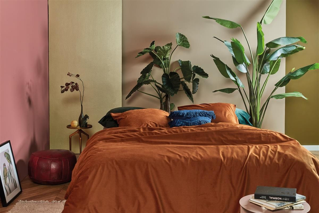 AHWM Dekbedovertrek Cosy Corduroy Terra 140x200