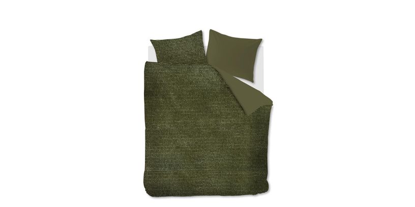 AHWM Dekbedovertrek Cosy Corduroy Green 240x200