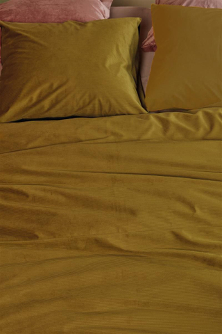 AHWM Dekbedovertrek Cosy Corduroy Ochre 240x200