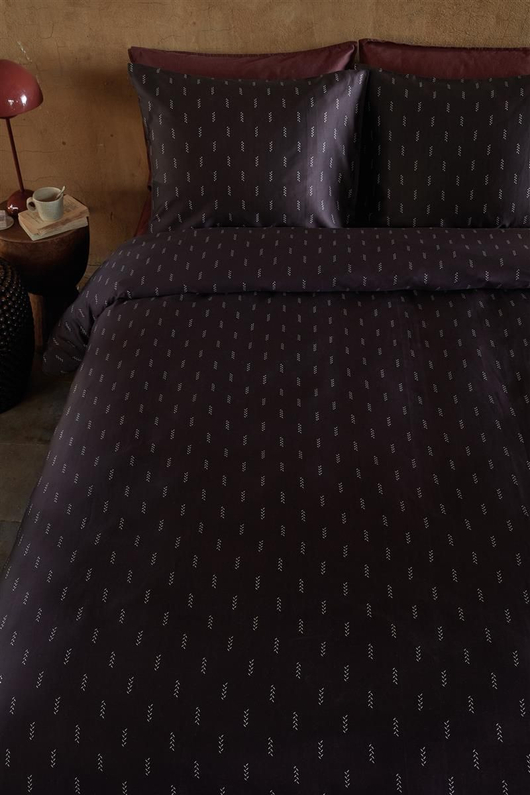 VT Wonen Dekbedovertrek Crops Dark Red 200x200/220