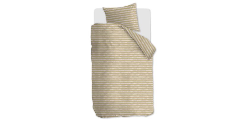 Ariadne Dekbedovertrek Knit Stripes Nat. 140x200