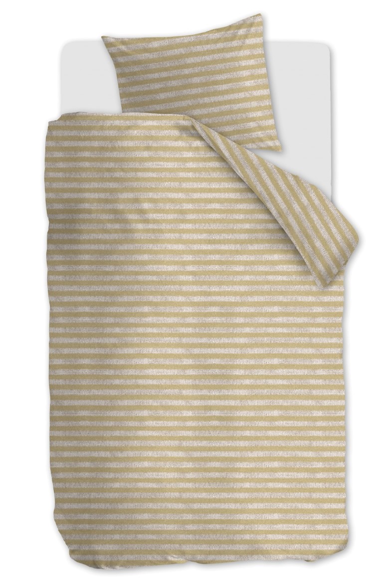 Ariadne Dekbedovertrek Knit Stripes Nat. 140x200