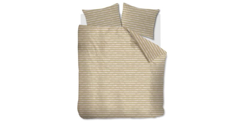 Ariadne Dekbedovertrek Knit Stripes Nat. 240x200