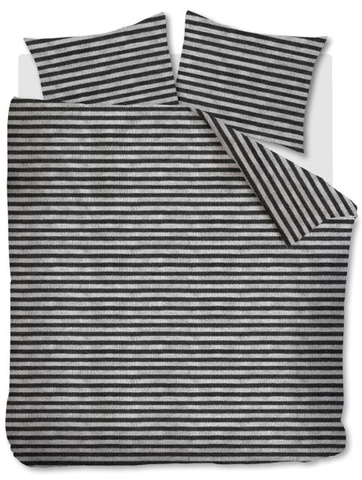 Ariadne Dekbedovertrek Knit Stripes Bl/Wh 240x200