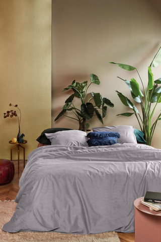 AHWM Dekbedovertrek Cosy Corduroy L. Grey 200x200