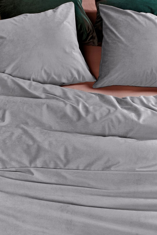 AHWM Dekbedovertrek Cosy Corduroy L. Grey 240x200