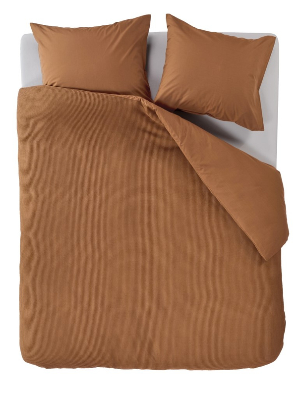 AHWM Dekbedovertrek Relax Brown 200x200/220