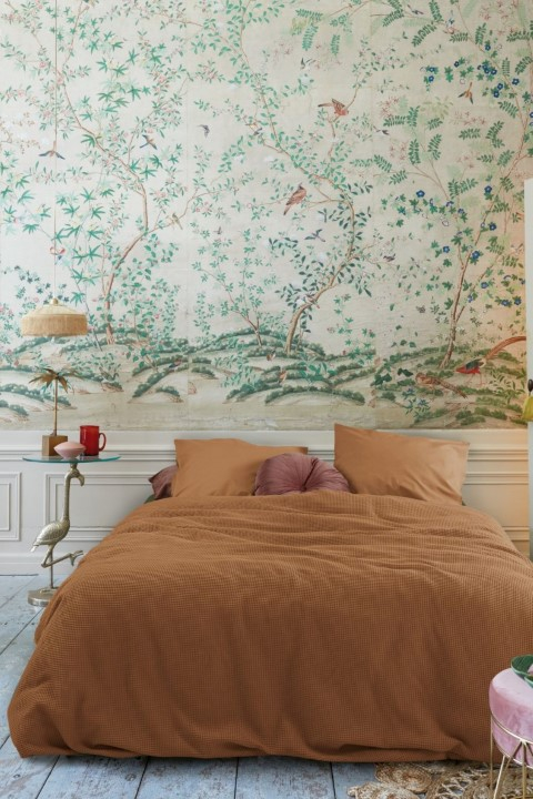 AHWM Dekbedovertrek Relax Brown 240x200/220