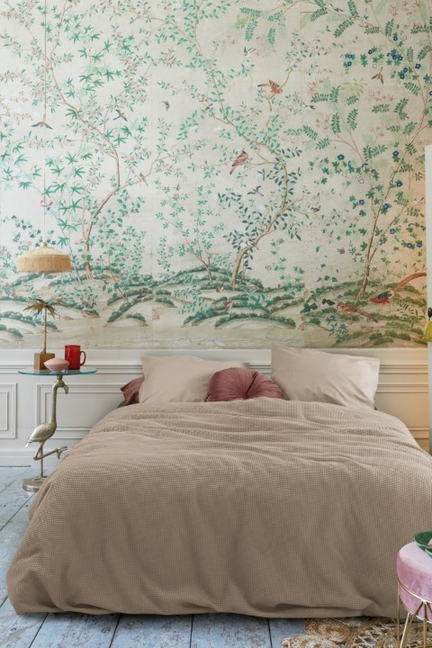 AHWM Dekbedovertrek Relax Taupe 200x200/220