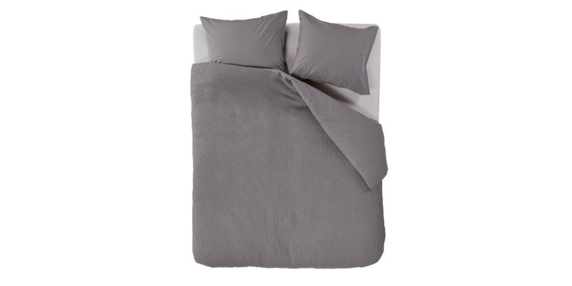 AHWM Dekbedovertrek Relax Grey 240x200/220