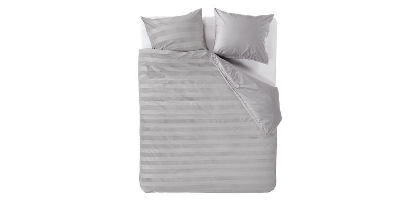 AHWM Dekbedovertrek Soft Shine L. Grey 240x200/220