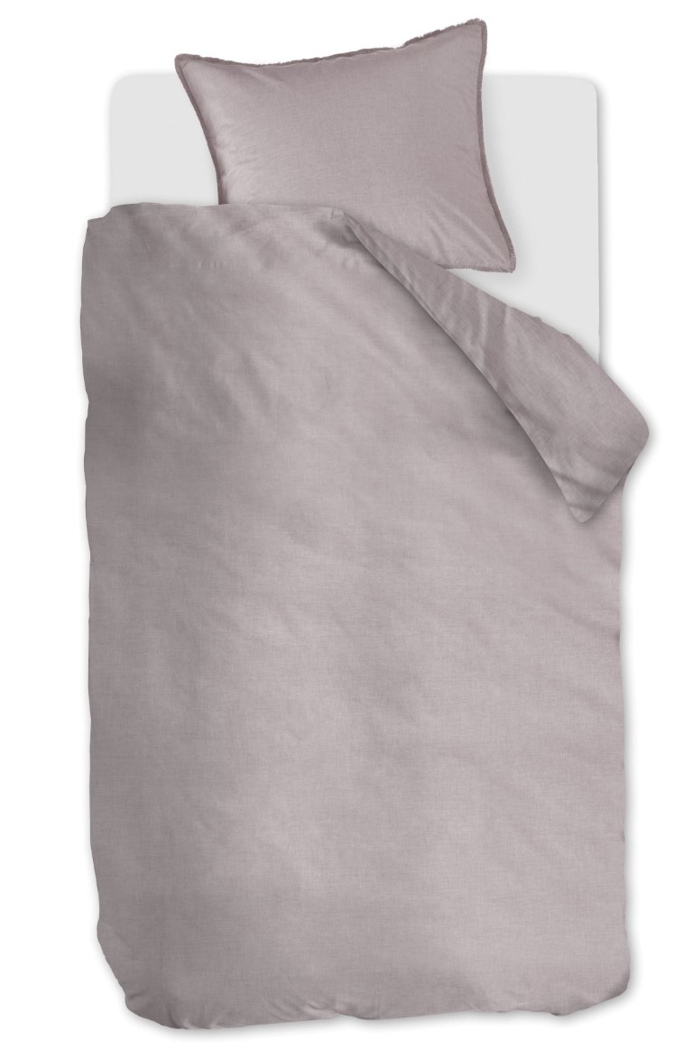 AHWM Dekbedovertrek One Colour Sand 140x200/220