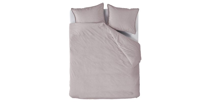 AHWM Dekbedovertrek One Colour Sand 200x200/220