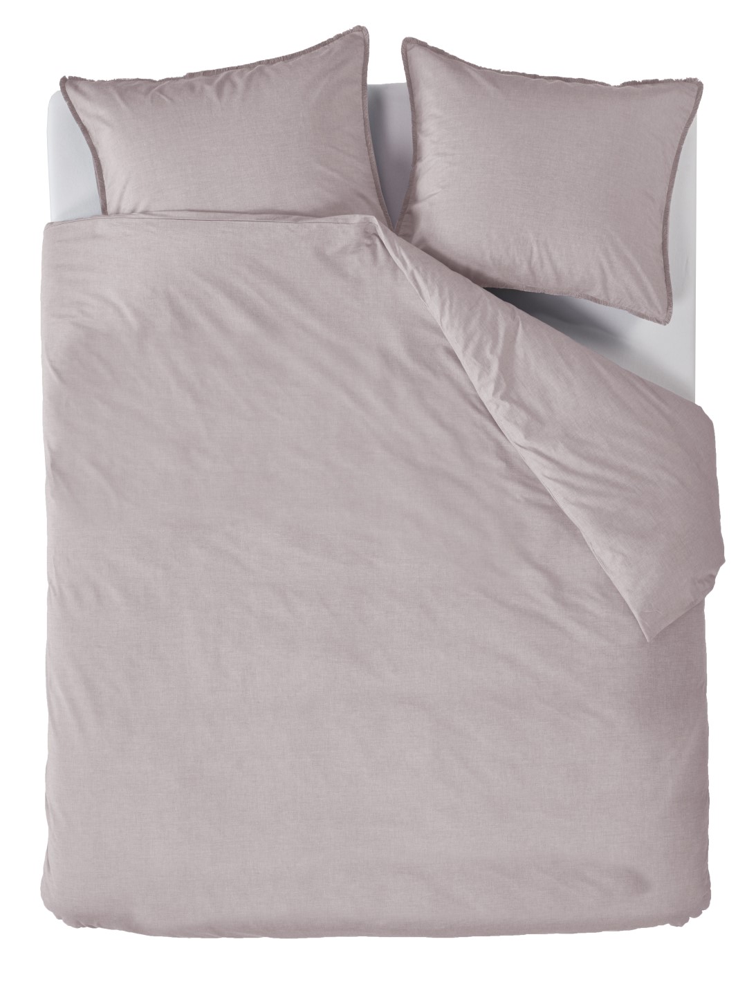 AHWM Dekbedovertrek One Colour Sand 200x200/220