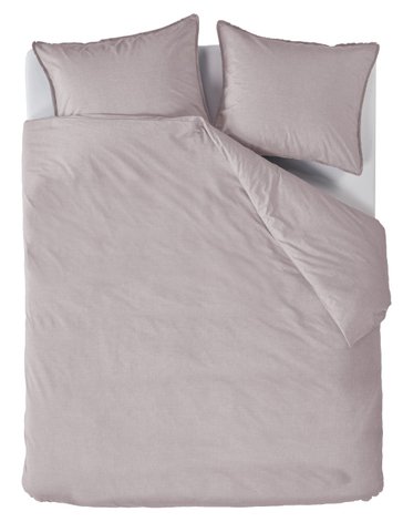 AHWM Dekbedovertrek One Colour Sand 240x200/220
