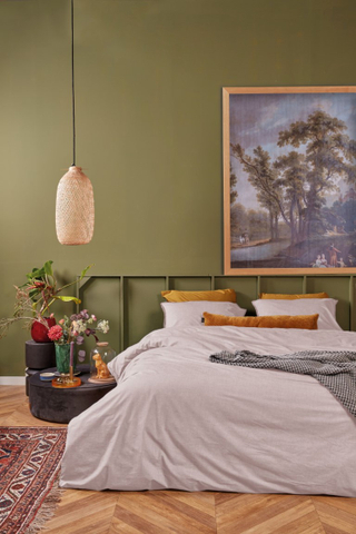 AHWM Dekbedovertrek One Colour Sand 240x200/220