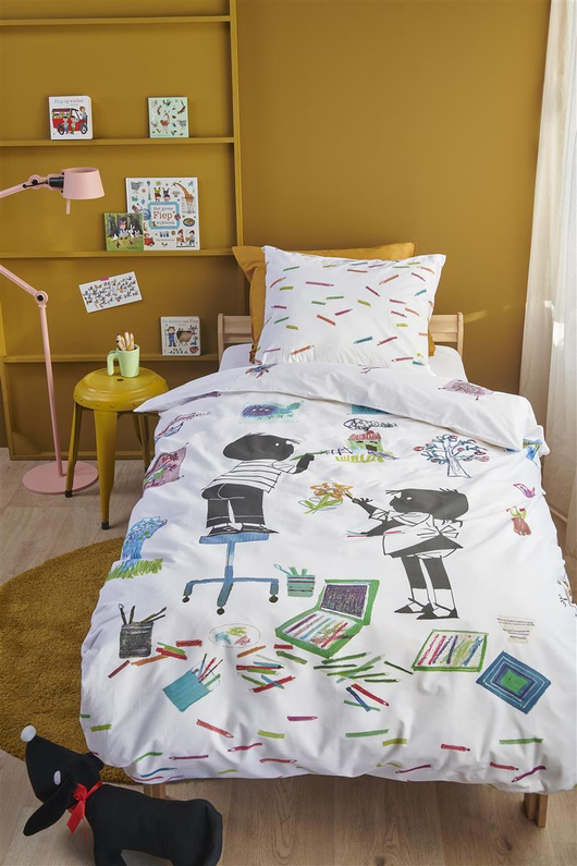 Beddinghouse FIEP Dekbedovertrek Tekenen 140x200