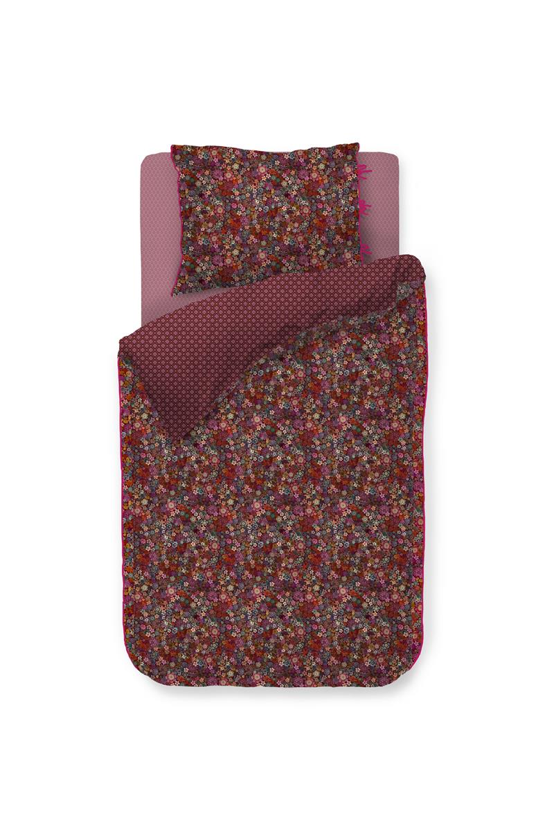 Pip Studio DBO Tutti I Fiori Dark Red 140x200