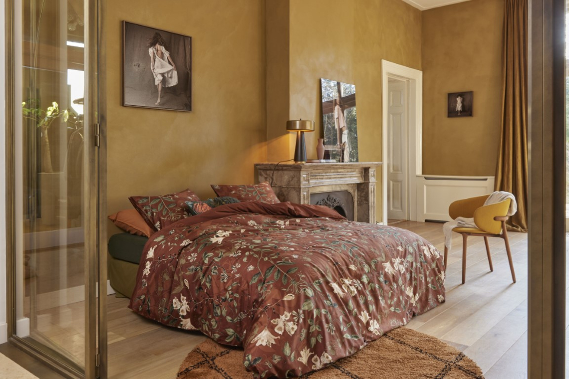 Beddinghouse Dekbedovertr. Serpetine Terra 200x200