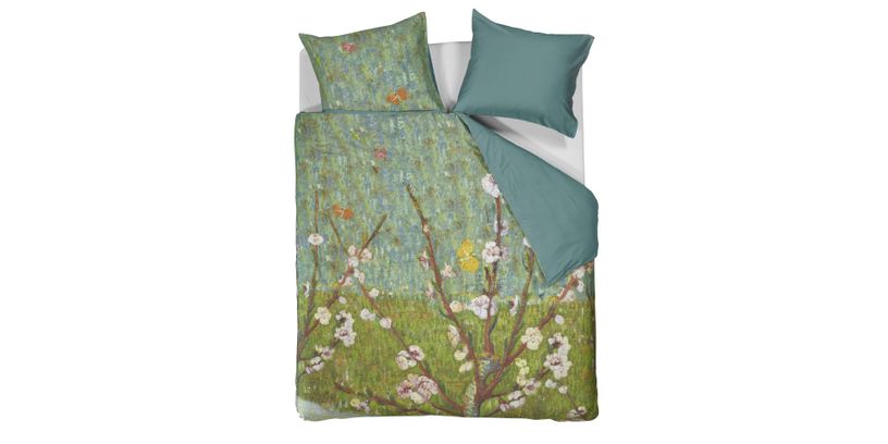 Beddinghouse Gogh DBO Peach Trees Green 240x200
