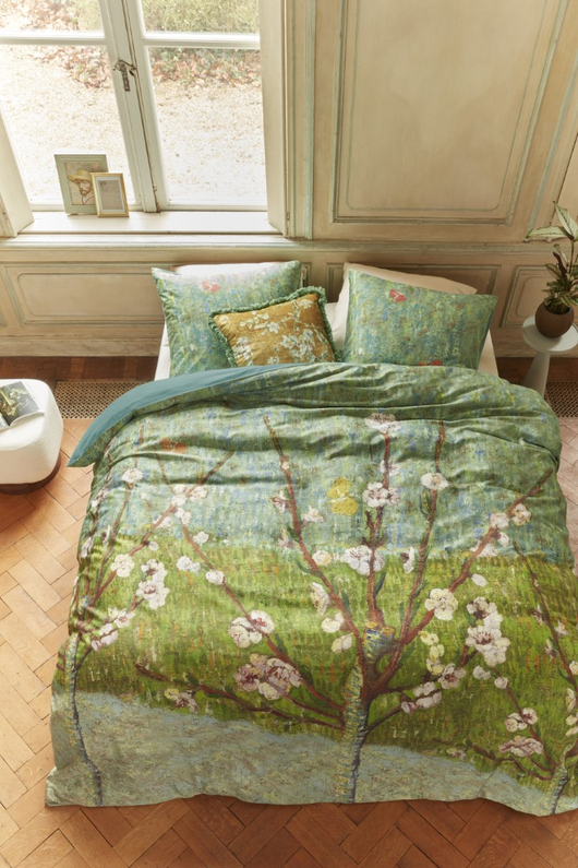 Beddinghouse Gogh DBO Peach Trees Green 240x200