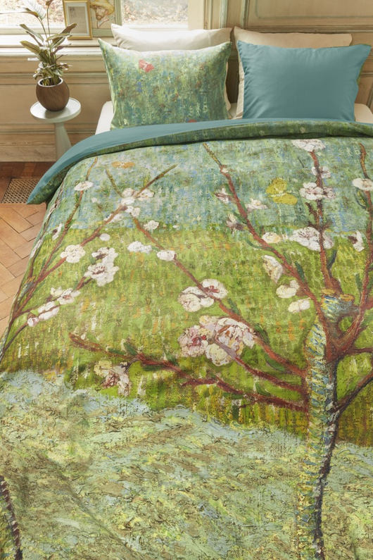 Beddinghouse Gogh DBO Peach Trees Green 240x200