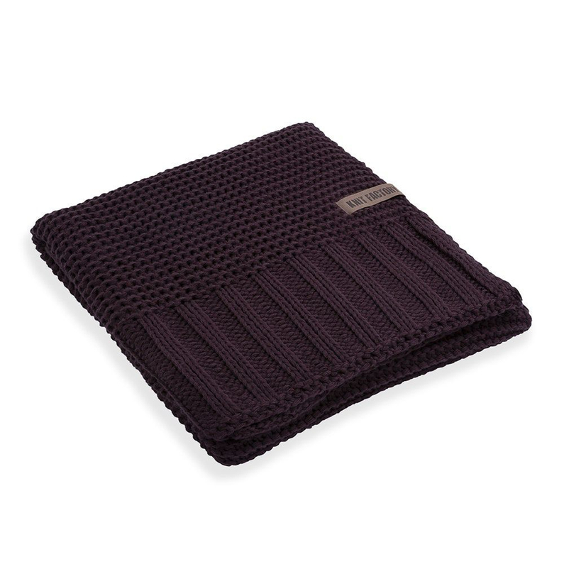 Knit Factory Plaid Vinz Aubergine