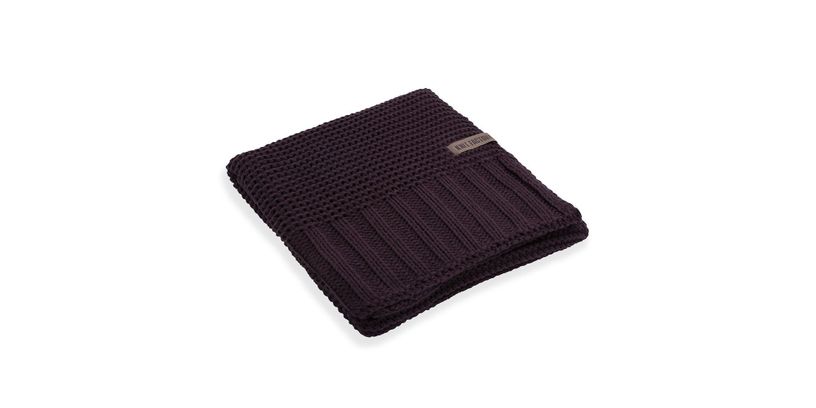 Knit Factory Plaid Vinz Aubergine