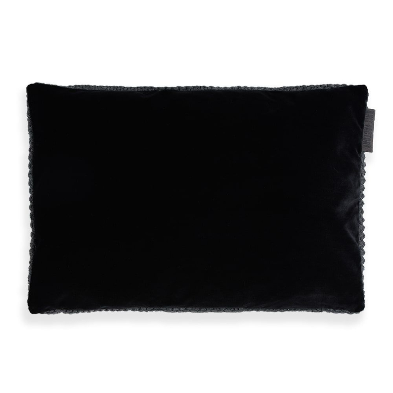 Knit Factory Kussen Vinz Antraciet