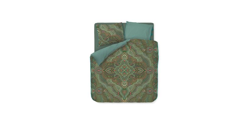 Pip Studio Dekbedovertrek Alfombra Green 240x200