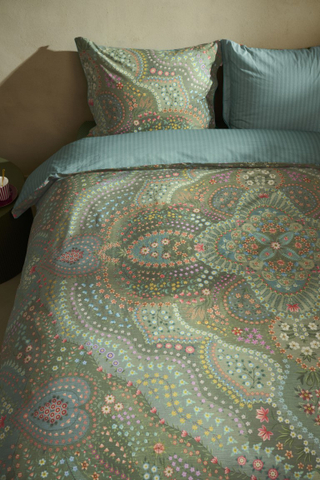 Pip Studio Dekbedovertrek Alfombra Green 240x200