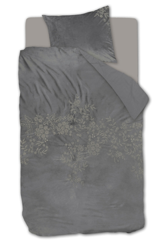 Beddinghouse Dekbedovertrek Arya Grey 140x200