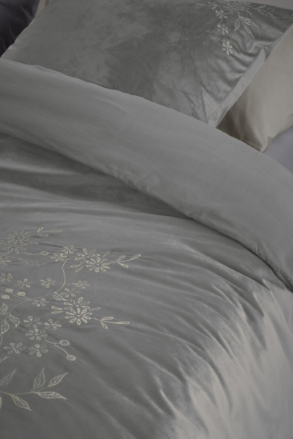 Beddinghouse Dekbedovertrek Arya Grey 140x200