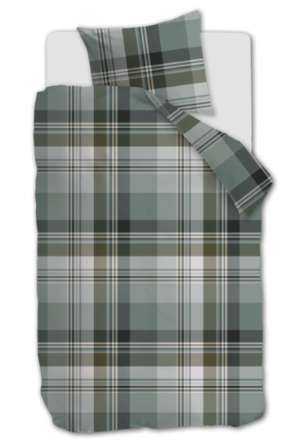 Beddinghouse Dekbedovertrek Vernon Green 140x200