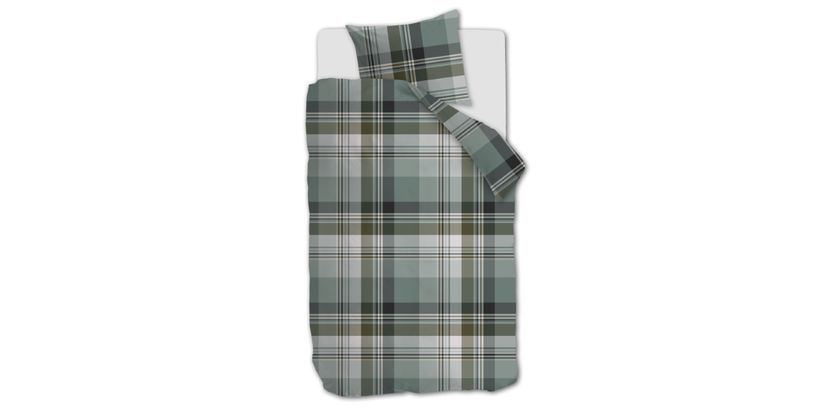 Beddinghouse Dekbedovertrek Vernon Green 140x200