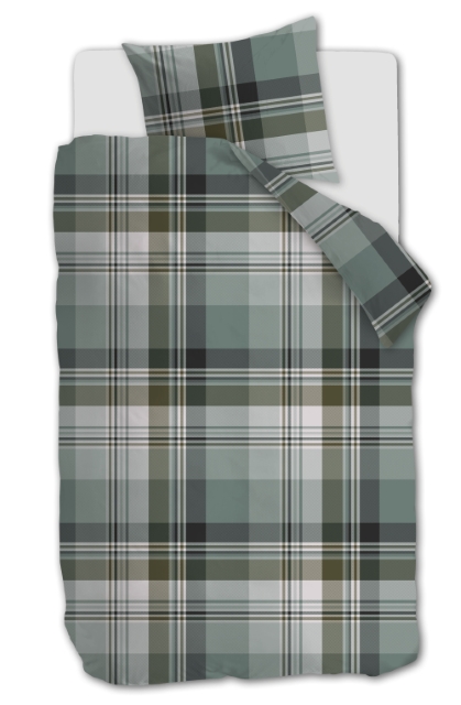 Beddinghouse Dekbedovertrek Vernon Green 140x200