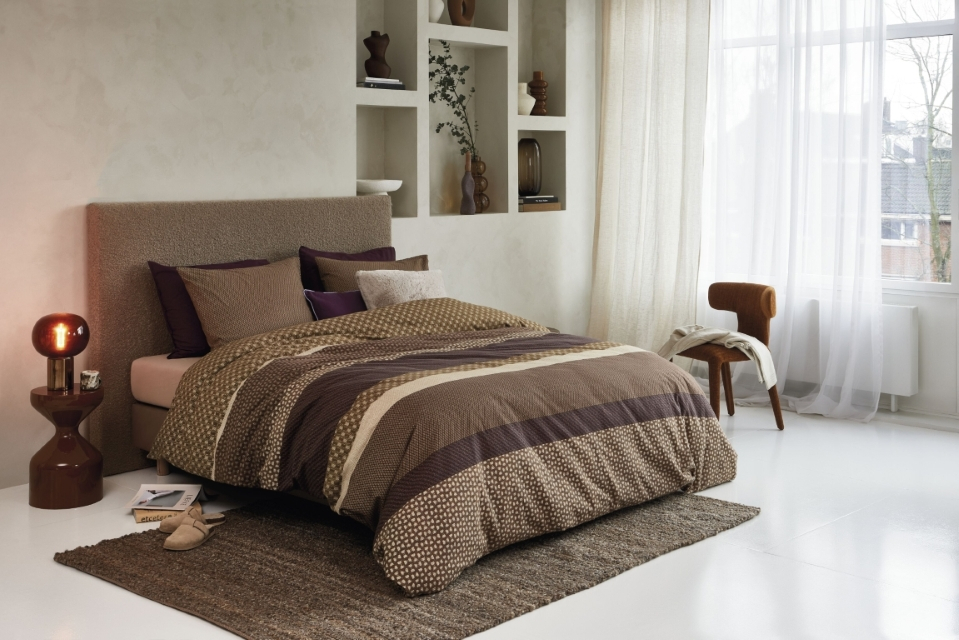 Beddinghouse Dekbedovertrek Ferra Brown 140x200