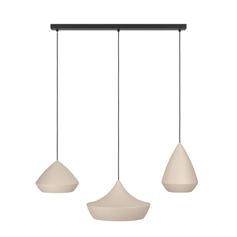 Feelings Hanglamp Iseo 3-Lichts Zwart/Zand
