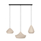 Feelings Hanglamp Iseo 3-Lichts Zwart/Zand