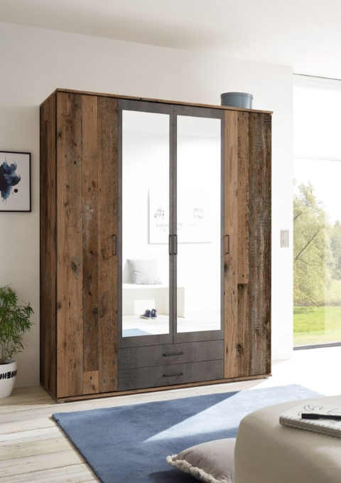 Kledingkast Casper 4-Deurs