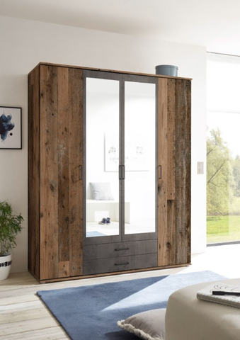 Kledingkast Casper 4-Deurs