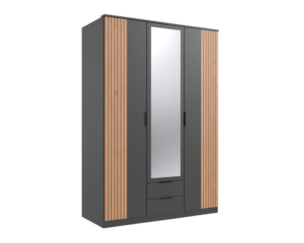 Draaideurkast Lissabon 3-deurs Met Spiegel