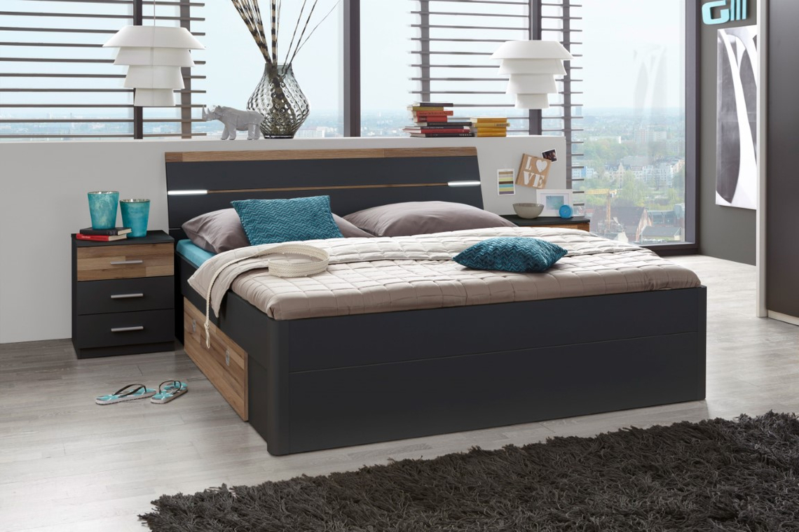 Ledikant Alex 180x200 met opbergladen