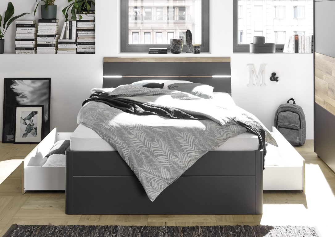 Ledikant Alex 180x200 met opbergladen