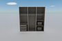 Zweefdeurkast Completare Wit 201x210