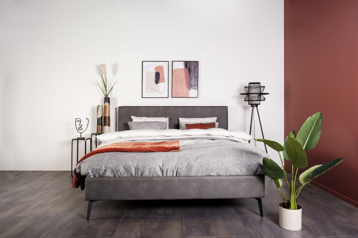 Ledikant Novar 160x200 Antraciet