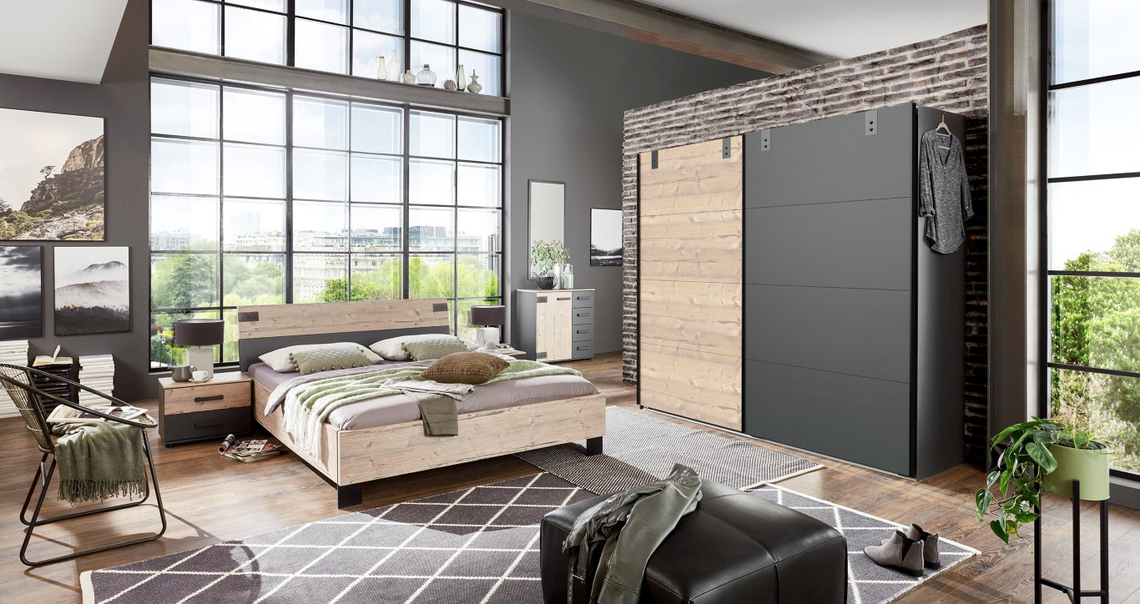 Zweefdeurkast Madrid 225 cm